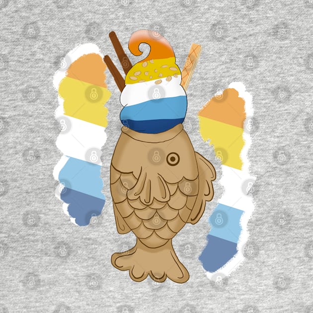 Pride taiyaki design, 2nd wave (aroace) by VixenwithStripes